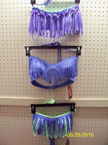 Arizona Junior Fringe Swim Tops Lavender Green Blue Multi FREE Shpg NWTA