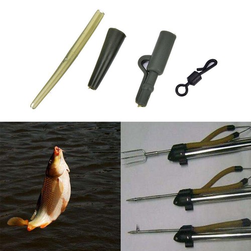 40 pcs Fishing Tackle carp lead clips Quick Change swivels Anti Sl-kasa
