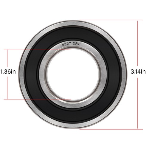 Details about / 4Pcs 6307-2RS Double Rubber Seal Bearings 35x80x21mm Premium Bearing Steel