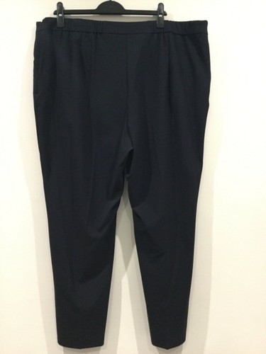 BNWT Pantaloni MARKS /& SPENCER W Gamba Dritta Stretch UK 22 REG Eur50 Blu Navy