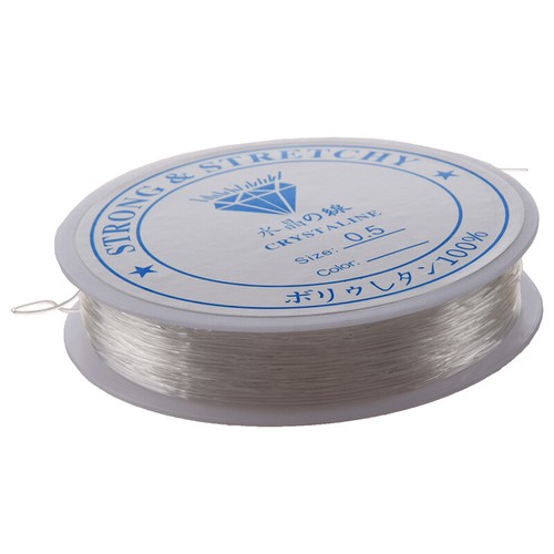 20m 0.5mm Klar Stretchy elastische Linie Halsketten Armbänder GY