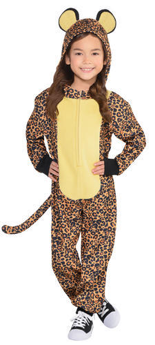 Leopard Kids Fancy Dress Safari Zoo Animal Book Day Girls Boys Childs Costume