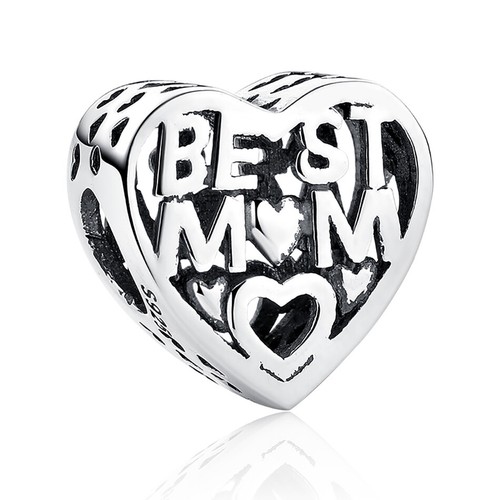 Solid 925 Sterlig silver Charms Beads Fit All DIY Bracletes