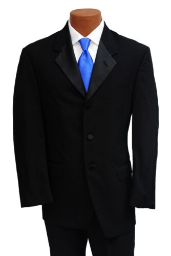 41L Black Halloween Costume Tuxedo Jacket Butler Zombie James Bond 007 Trump