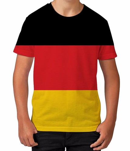 German Flag Germany Patriotic Sport Supporter Boys Unisex Kids Child T Shirt