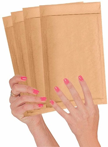 Kraft Bubble Mailers Self Seal Padded Shipping Envelopes Natural Brown All Size