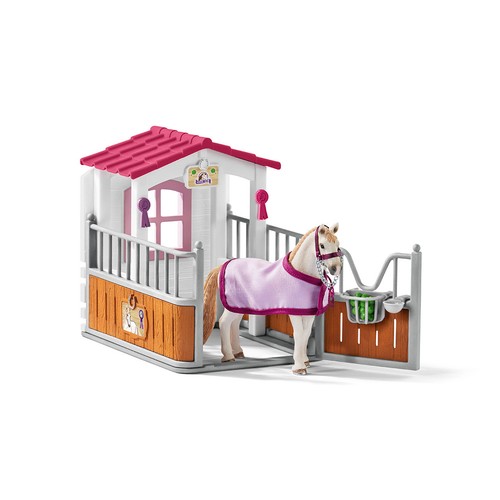 Plastic Figure Horse Club SCHLEICH 42368 Horse Stall With Lusitano Mare