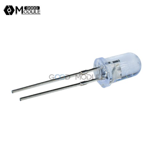 100Pcs F5 5MM White Color White Light Round Superbright LED Lamp GM