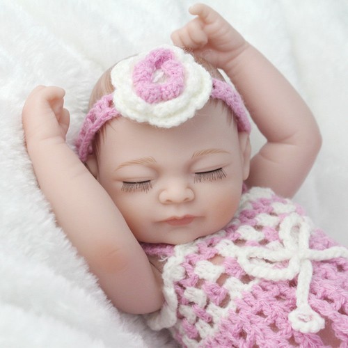 Baby Girl Reborn Dolls Full Body Silicone Vinyl Newborn Doll Washable Huggable