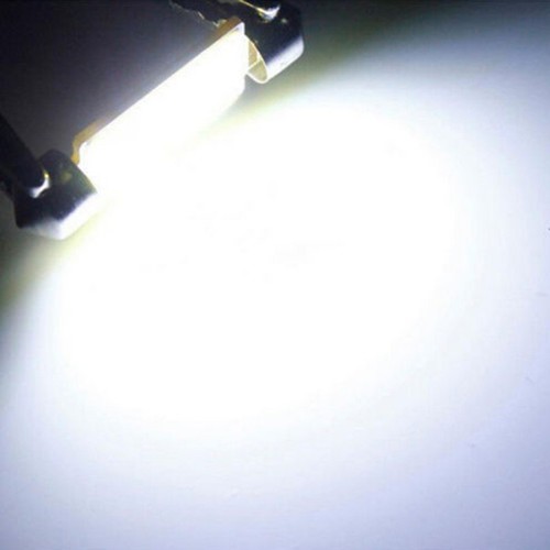 10PCS Super Bright White 41mm C5W COB LED Bulbs For Car Interior Dome Map Lights