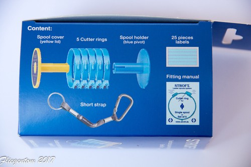 Tippet holder Stroft Leader spool system