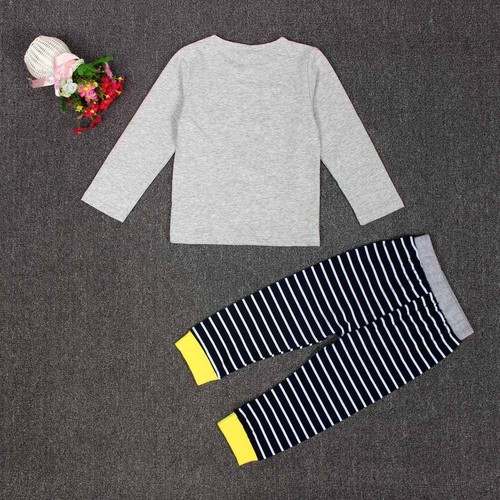Kids Baby Boys Girls T-shirt Tops+Pants Outfits Clothes Set Toddler Newborn Suit