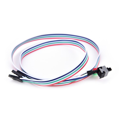Case desktop ATX power on switch cable reset with HDD LED light for PC computeSP