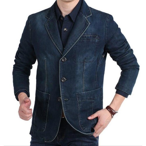 2020 Spring Men slim Jeans denim suits jacket Casual Blazer tops jacket outwear