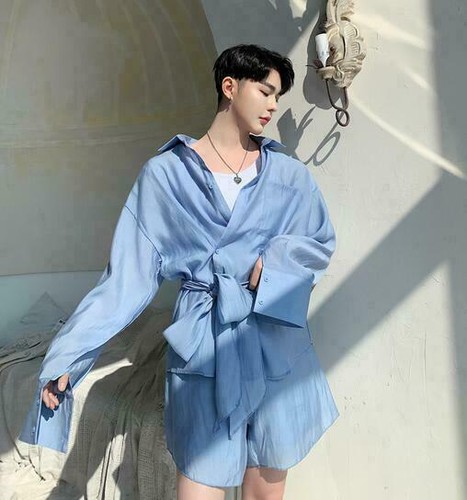 Men One Piece Jumpsuit Casual Cargo Pant Romper Long Sleeve Playsuit Loose LITG