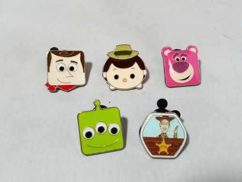 Bonus Lot of 5 Collectible Disney Official Trading Pins Toy Story
