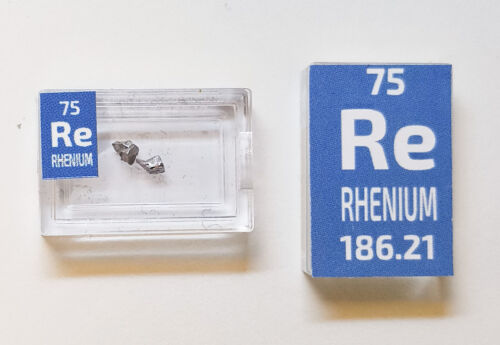 element sample in Periodic Element Tile Rhenium Metal Crystals 0.1 Gram 99.9/%