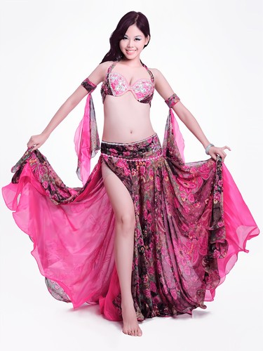 New Belly Dance Costume Outfit 4 Pics Bra/&Belt/&Skirt/&Armbands 34B//C 36B//C 38B//C
