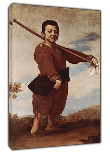 Le pied bot peinture à l/'huile par jesude RIBERA RE Imprimé sur encadrée Toile Wall Art