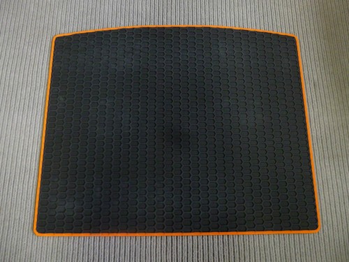 $$$ Kofferraummatte passend für BMW i3 I3 Laderaummatte Gummi RAND ORANGE