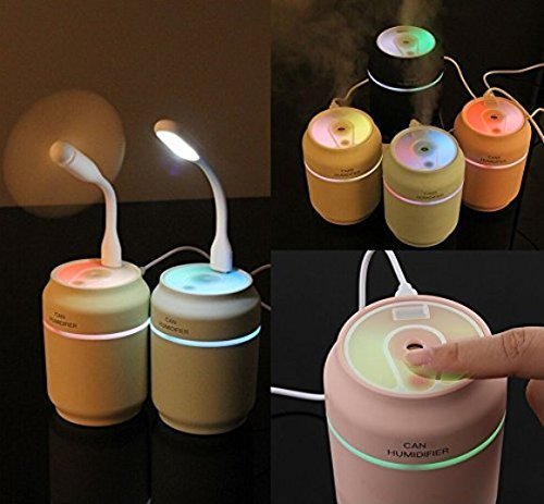 3-in-1 Mini témoin ils Ventilateur de table Lampe Brouillard Lumière DEL USB Ventilateur