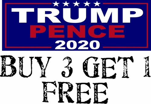 Trump Pence 2020 Sticker 8.8/" x 3/" President Decal Bumper Sticker 2020