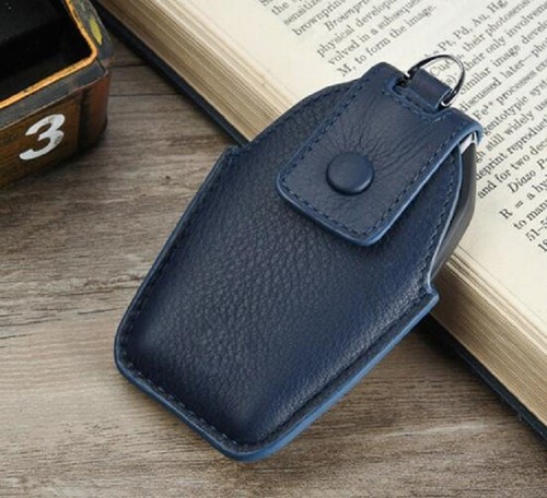 Car key case cover fob wallet key holder for BMW car 7 serial cow leather