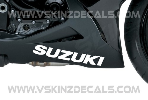 2x Suzuki Logo Premium Cast Fairing Decals Stickers GSXR 1000 750 600 RR GSXS