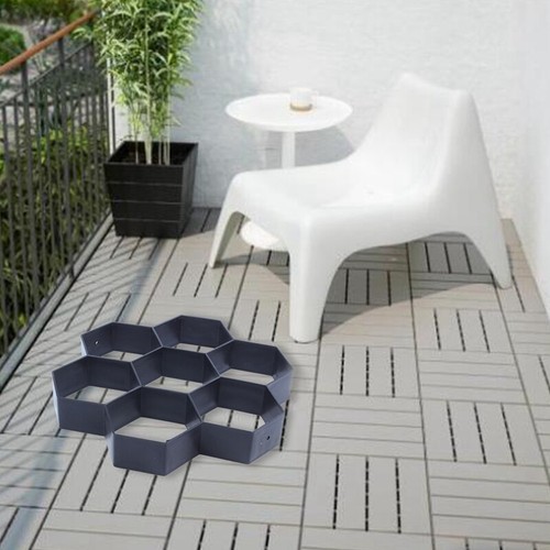 Molde de pavimentadora concreto para Fbricar DIY piedra paseo Patio reutilizabA6
