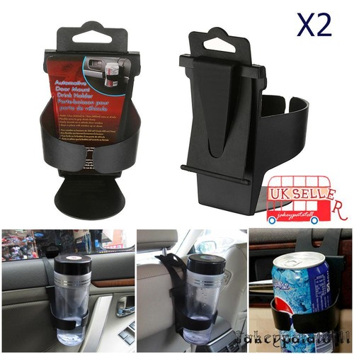 2x Universal Voiture Gobelet Support Porte-aérosol Boissons Support Porte Fenêtre Support NEUF