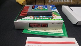 CIB JAPAN MARIO TENNIS VIRTUAL BOY VIDEO GAME COMPLETE IN BOX W/ PROTECTOR CASE