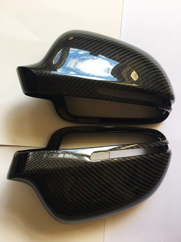 For Audi A4 S4 2009-2012 Carbon Fiber Wing Mirror Covers OEM-fit