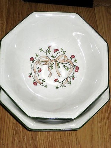 sau-9A 2 Johnson Bros ETERNAL BEAU 6-7//8/" Cereal Bowls-Set of Two EXC