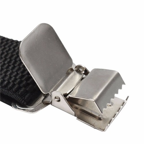 Herren Hosenträger X Form 5cm breit mit Fliege 4 Clips Extra Stark