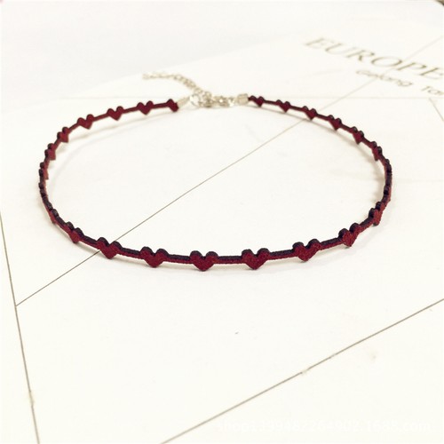 Heart Velvet Choker Punk Vintage Gothic Chain Necklace Collar Charm Jewelry Gift