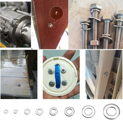 360PCS 304 Stainless Steel Penny Repair Washers M2 M2.5 M3 M4 M5 M6 M8 M10 New