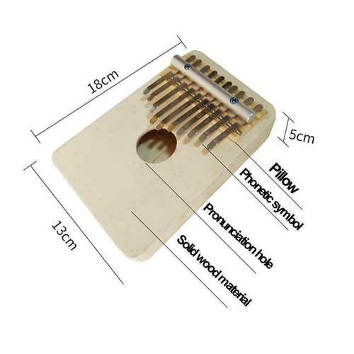 10 Key Kalimba Thumb Piano Hochwertiges Holzkorpus Musikinstrument Gut A8N2 S2R2