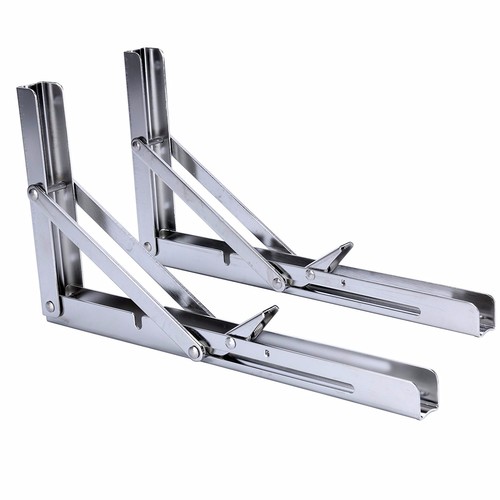 New Polished Stainless Folding Shelf Bench Table Folding Shelf or Bracket