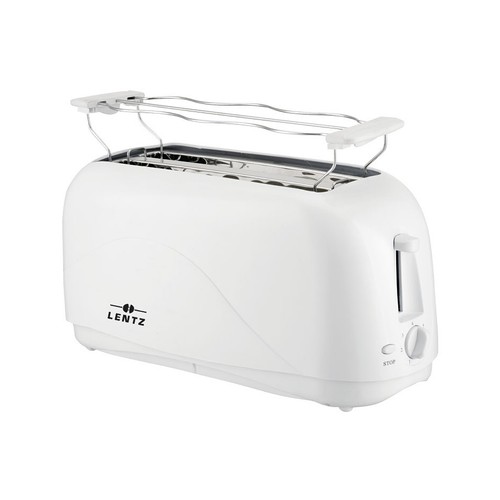 LENTZ 4-Scheiben Langschlitz Toaster Coll Touch Toastautumat Röster Weiß