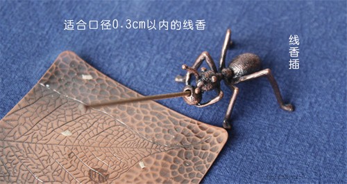 Old Chinese Bronze Copper Fengshui Wealth Animal Figure Ant Statue Home Decor