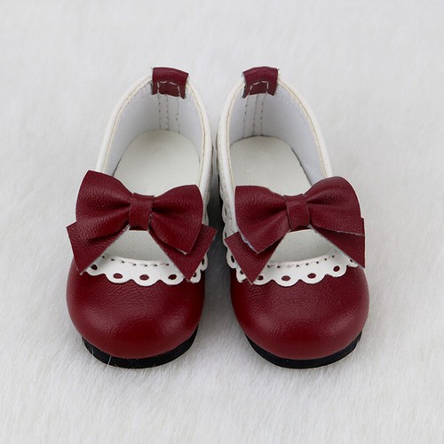 MSD 1//4 BJD Shoes Supper Dollfie bow lace red shoes MID AOD DZ SOOM DOD Dollmore