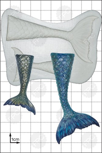 Silicone mould Mermaid TailsFood Use FPC Sugarcraft FREE UK shipping!
