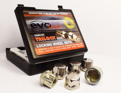 4 x Tuercas de bloqueo Trilock Honda M12 X 1.5 Zinc
