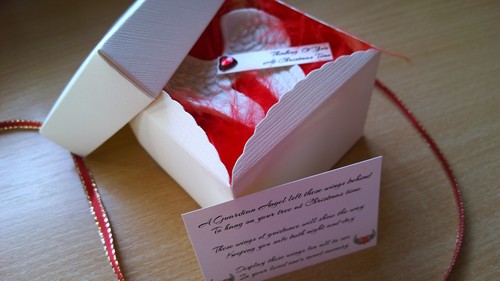 Christmas Tree Angel Wings Decoration Boxed Remembrance//In Memory Of Gift