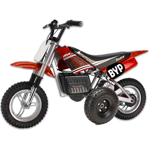 RAZOR MX500 YOUTH TRAINING WHEELS ONLY 500 MX motorcycle ALL YEARS