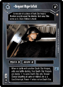SPECIAL EDITION star wars ccg swccg Sergeant Major Enfield Near Mint