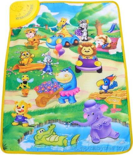 Russian Language Learning and Teaching Musical Baby Blanket Kid Crawl Play Mat