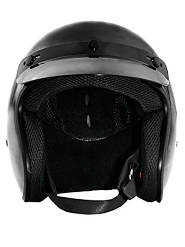 Fuel Helmets Sh-Of0015 O5 Series Open Face Helmet Gloss Black Medium