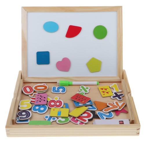 Child Educational Wood Magnetic Mathematics Learn Box Letters Cognition Toy