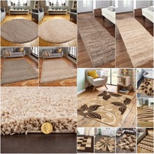 Rugs for Living Room 5cm High Pile Shaggy Soft Bedside Rug Frieze floral Carpet